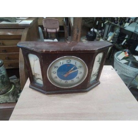 PENDULE ART DECO ANC DÉCOR BAMBOU