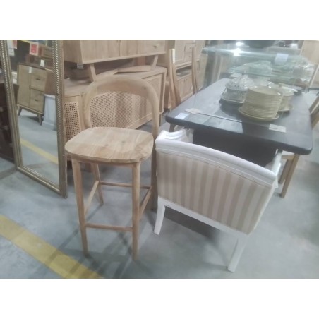 5/TR106-TABOURET DE BAR TECK  