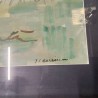 TABLEAU TOUR BLEU DORE  SIGNÉ JEAN GERARD CARRERE