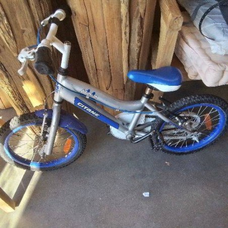 VELO ENFANT GITANE BLEU GRIS