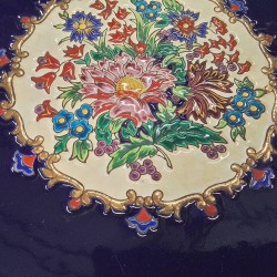 PLAT ROND LONGWY FLEURI MODELE RENAISSANCE