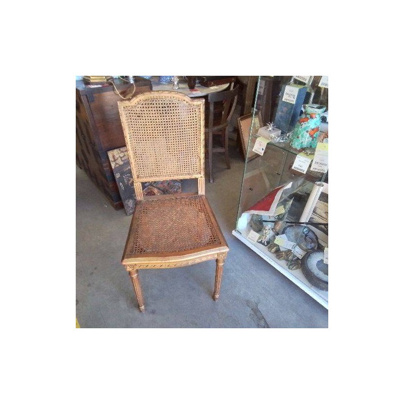 CHAISE ANCIENNE CANNEE