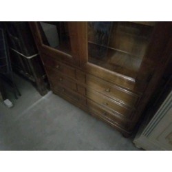 VITRINE MERISIER 2PV 3T + CLÉ C8