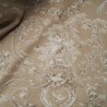 RIDEAU TOILE DE JOUY BEIGE ANGELOTS MOTIF FLORAL DOUBLE  2.80/2.20M