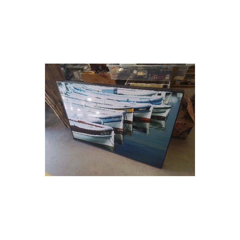 CADRE REPRO PHOTO BATEAUX ENNEIGÉS 