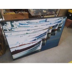 CADRE REPRO PHOTO BATEAUX ENNEIGÉS 