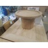 14/CTJ03-TABLE BASSE TECK RONDE 60CM