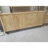 17/SEV04-BUFFET TECK 3 PORTES 3 TIROIRS 175*45*85 CM