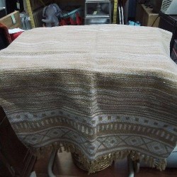 TAPIS BEIGE BLC FRANGES PM