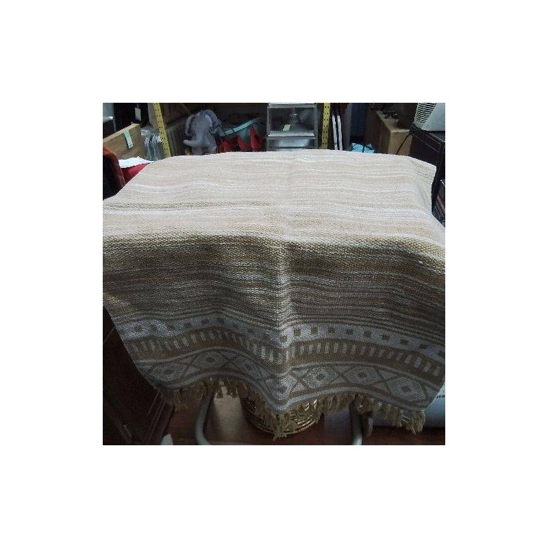 TAPIS BEIGE BLC FRANGES PM