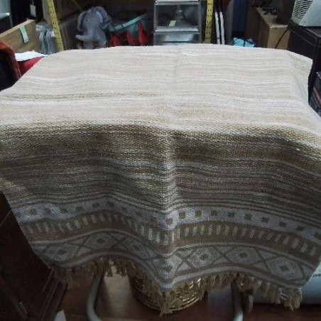 TAPIS BEIGE BLC FRANGES PM