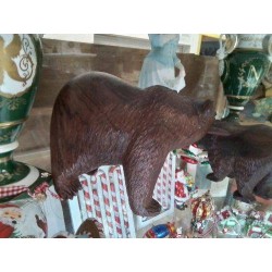 OURS BOIS SCULPTÉ