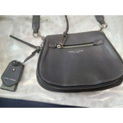SAC À MAIN CUIR GRIS MARC JACOBS
