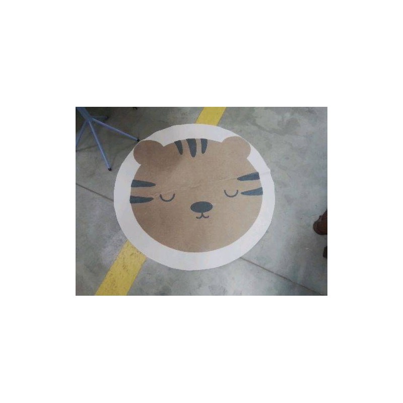TAPIS ROND MOTIF OURSON
