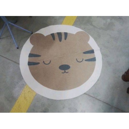 TAPIS ROND MOTIF OURSON