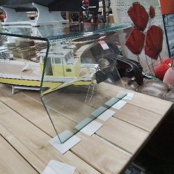 TABLE BASSE DESIGN VERRE