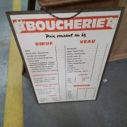 PANNEAU BOUCHERIE