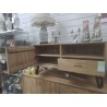19/SEV20-MEUBLE TV TECK PORTE TIROIR NICHE 115*40*60 CM