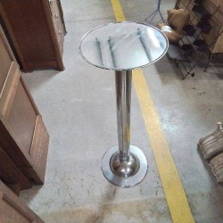 SELLETTE METAL CHROMÉ MIROIR