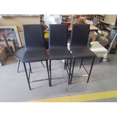 TABOURET SKAI NOIR 