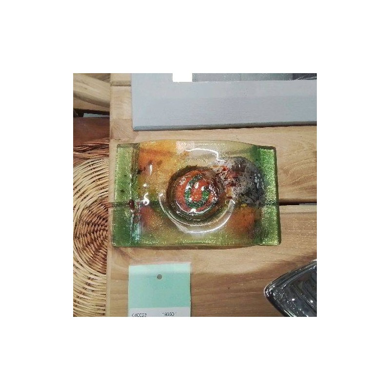 VIDE POCHE INCURVÉ VERT ORANGE