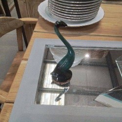 STATUETTE ANIMAL VERT NOIR CANADA