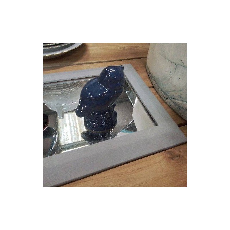 STATUETTE CHOUETTE BLEUE
