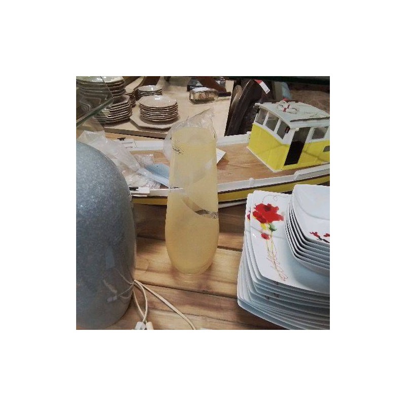VASE JAUNE CRISTALLIN