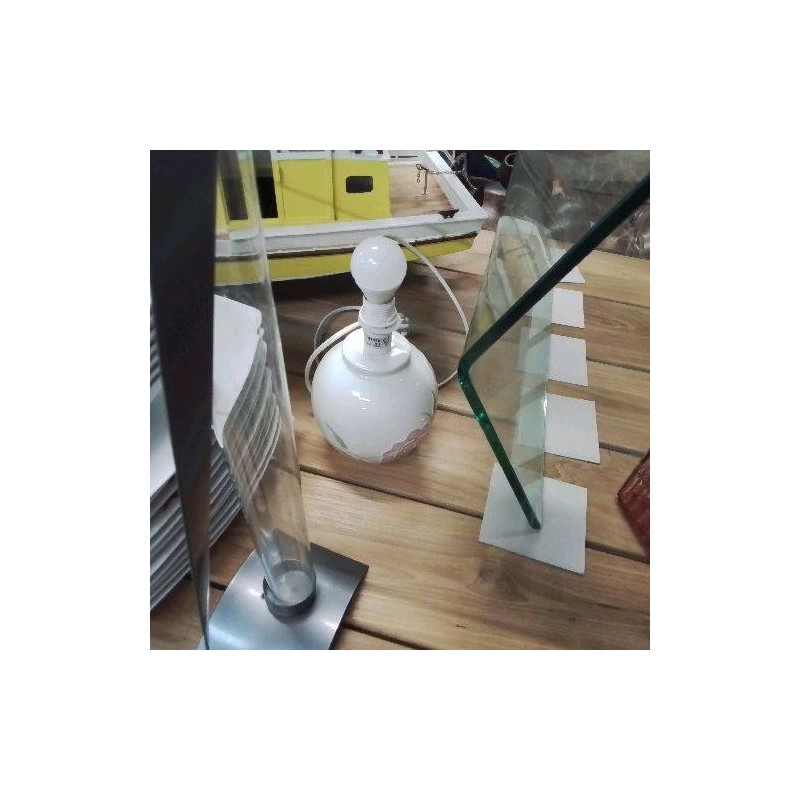 PIED DE LAMPE BOULE FLEURS
