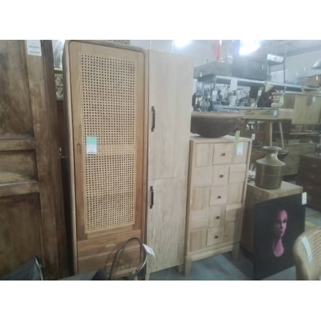 29/MEUBLE COLONNE TECK 2 PORTES 35*35*180 CM