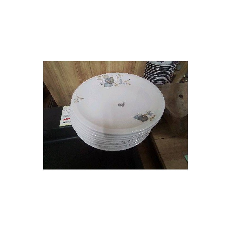 LOT 12 ASS IETTES DECOR FLEURI PORCELAINE