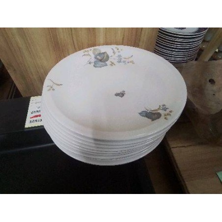 LOT 12 ASS IETTES DECOR FLEURI PORCELAINE
