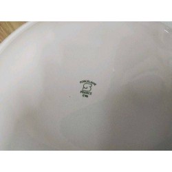 LOT 12 ASS IETTES DECOR FLEURI PORCELAINE