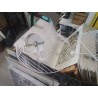 SUSPENSION MÉTAL BLANC FILS FORME FEUILLES 