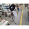 LAMPADAIRE MÉTAL NOIR PIED RÉGLABLE 