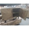 33//BUFFET TECK SOLEIL 2 PORTES 94*40*74 CM