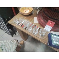 PLATEAU COULEURS+6 VERRES