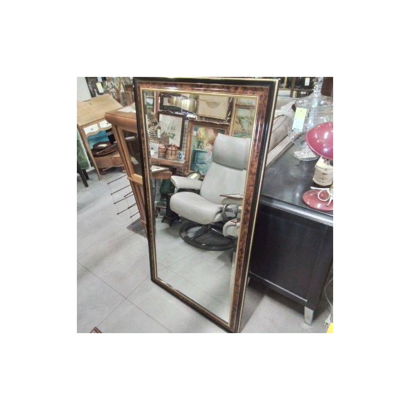 MIROIR NOIR MARRON BISEAUTÉ 72X134