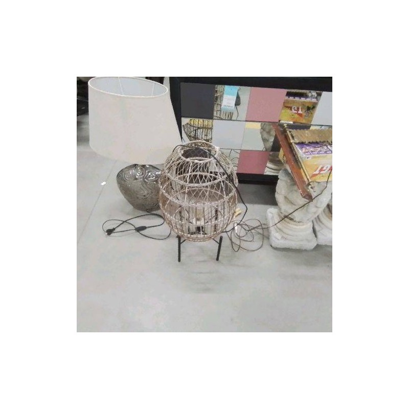 LAMPE ROTIN SUR SOCLE GM