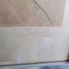 LITHOGRAPHIE TABLER ROUGE SIGNE JEAN JANSEM