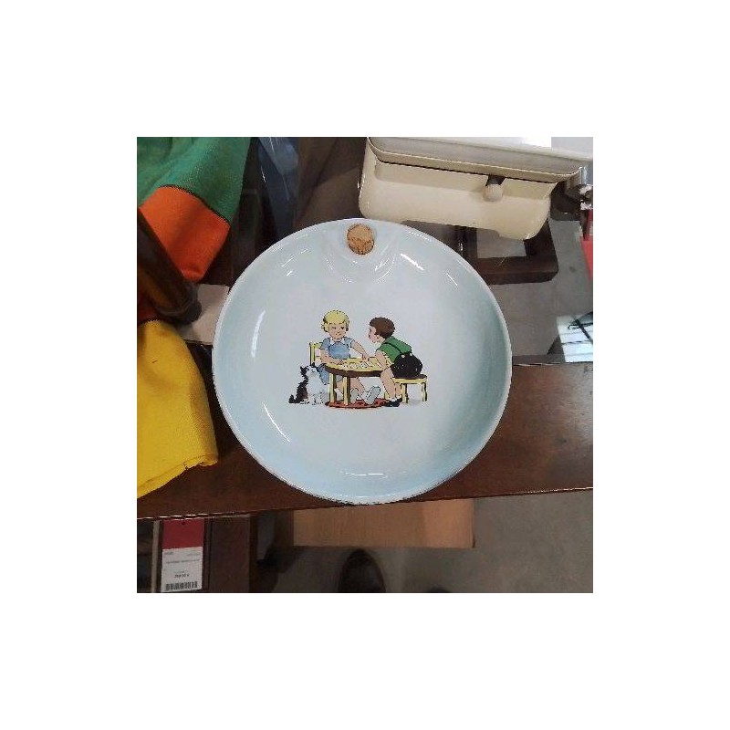 ASSIETTE A BOUILLIE SALINS DÉCOR ENFANTS CHAT