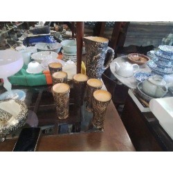 LOT 6’VERRES HAUTS DÉCOR CHASSE BRUNO DOSE+PICHET