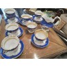 SERVICE A THE ANCIEN BLEU FLEURI TASSES SOUS TASSES POT A LAIT