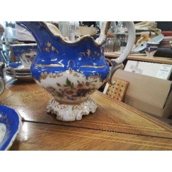 SERVICE A THE ANCIEN BLEU FLEURI TASSES SOUS TASSES POT A LAIT