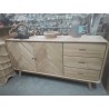 50/BUFFET TECK CHEVRONS 180*45*90 CM