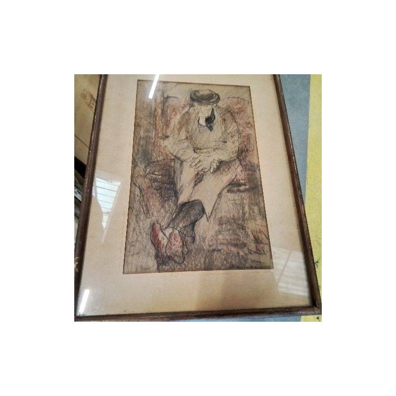 TABLEAU HOMME ASSIS HENRI SIMON