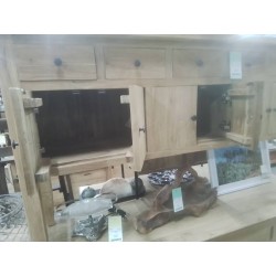 51/MEUBLE TECK 6 TIROIRS 145*40*87 CM