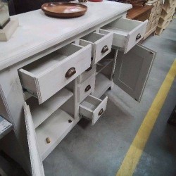BUFFET PIN BLANC 2P 6T 