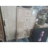 65/ CHIFFONNIER DAMIER TECK 5 TIROIRS 60*45*120 CM