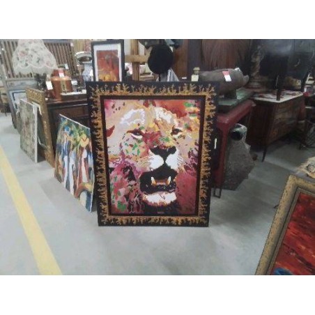 TABLEAU TÊTE DE LION GALERIE 